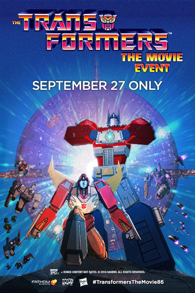 Transformers News: The TRANSFORMERS: THE MOVIE Adds 300 More Theaters, plus Canadian locations, on 27 September