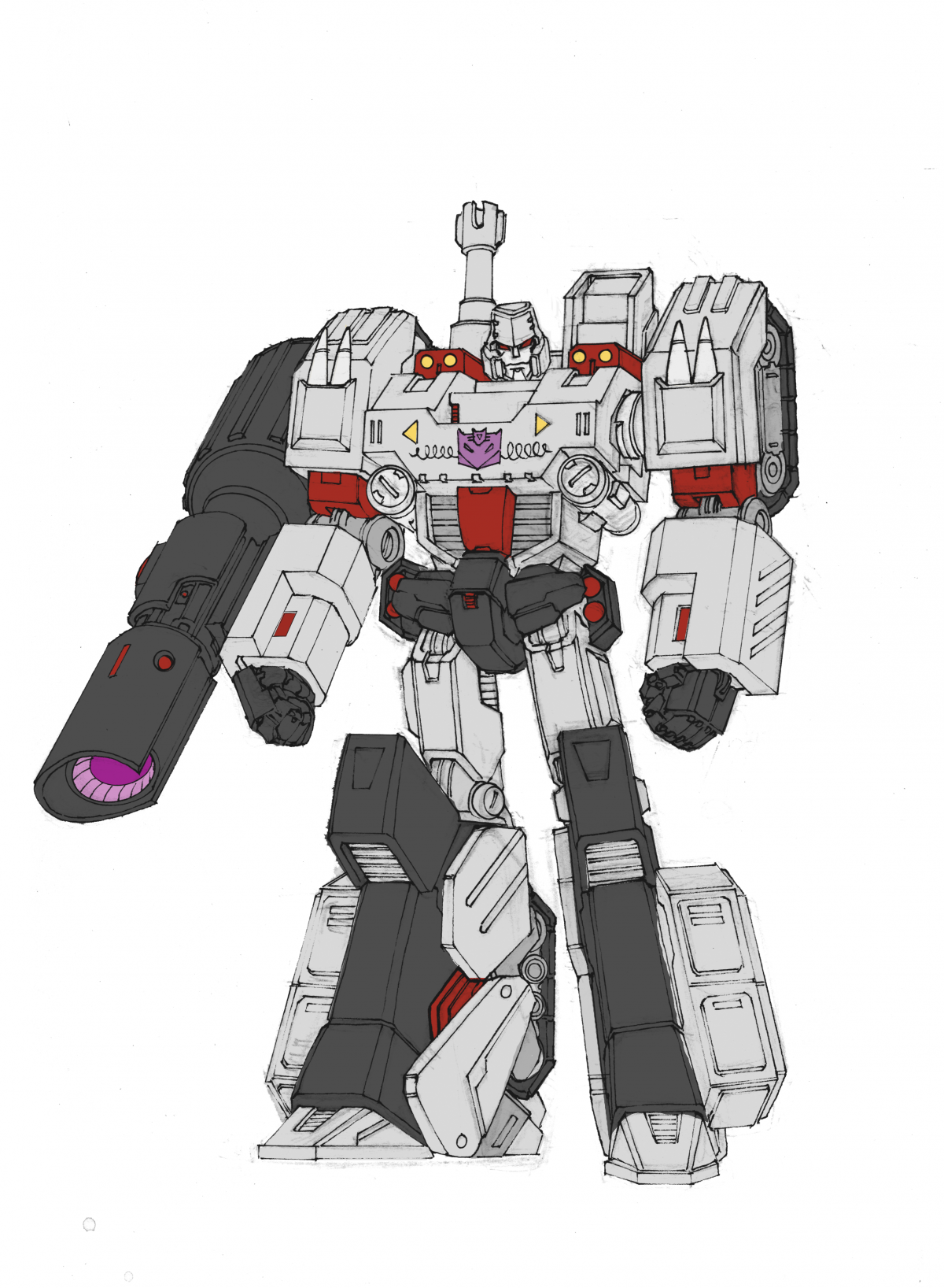 Transformers: Robots in Disguise Megatron Rebuilt Concept Art from Andrew Griffith