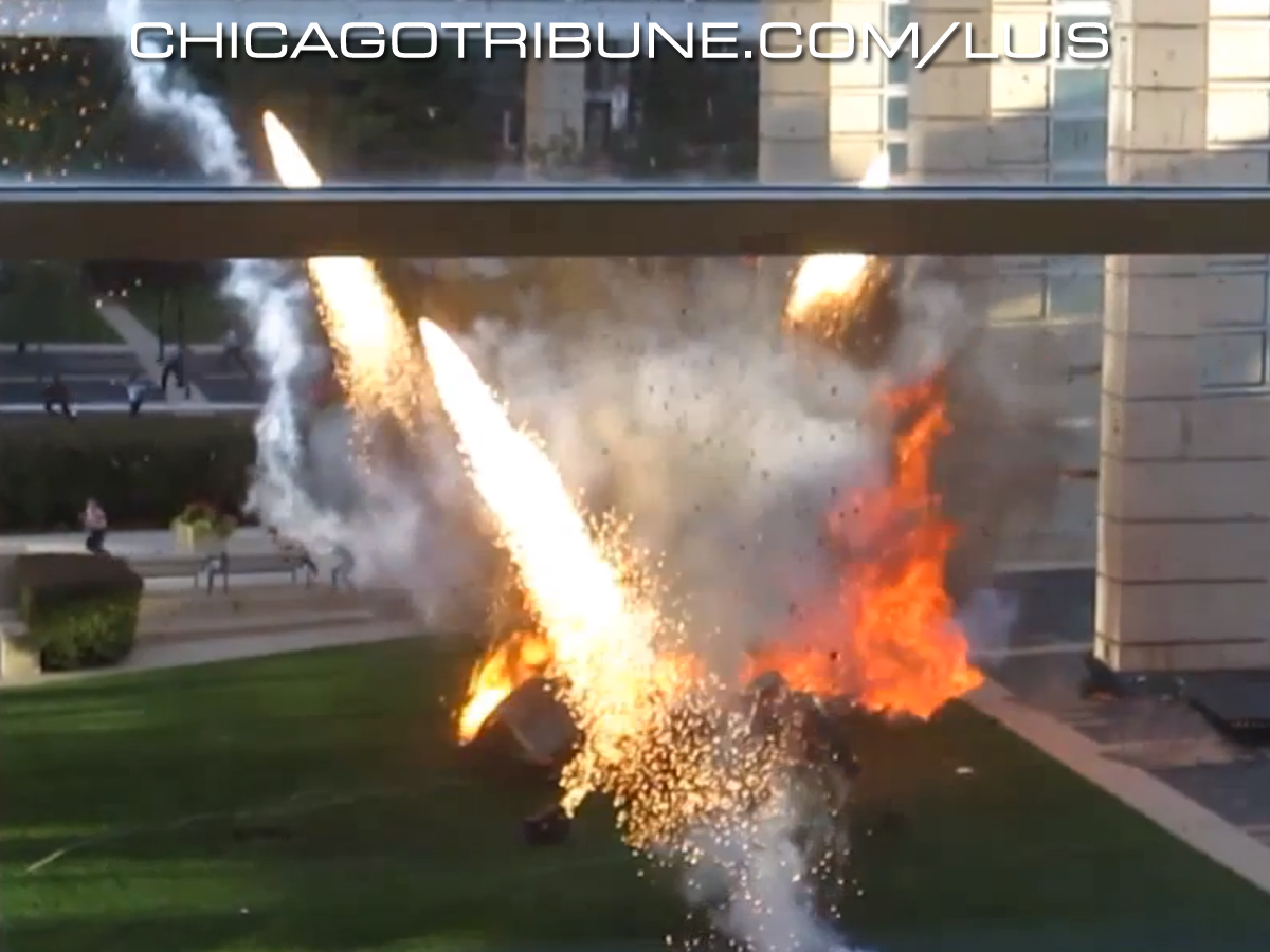 Chicago Tribune video montage from this weekend's Transformers 4 Chicago filming