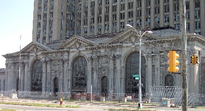 Detroit Train Station on Michigan Ave