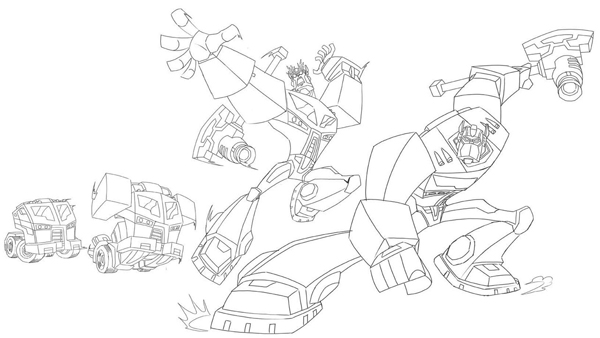 Transformers Animated Transformation Sequences