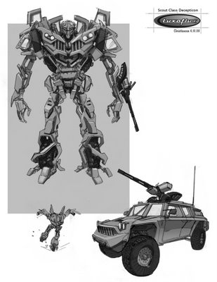 Transformers Revenge of the Fallen Video Game Concept Art And Designs