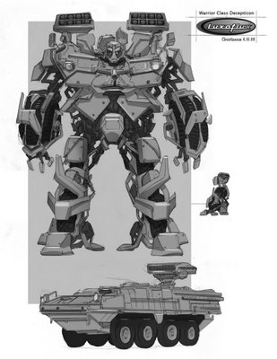 Transformers Revenge of the Fallen Video Game Concept Art And Designs