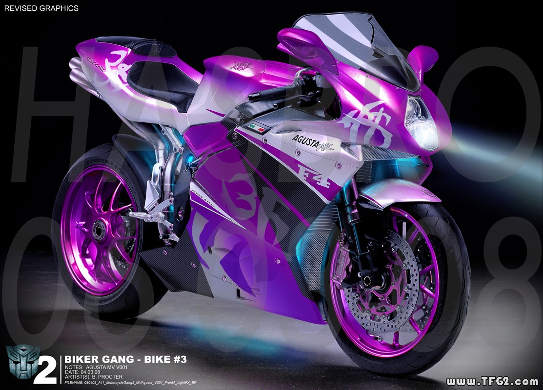 Concept art of ROTF Arcee sisters motorcycle modes revealed