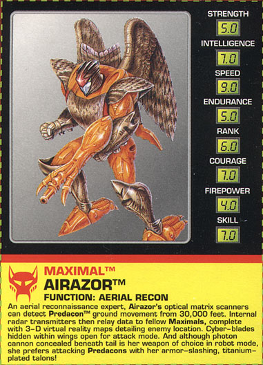 Transformers Tech Spec: Airazor