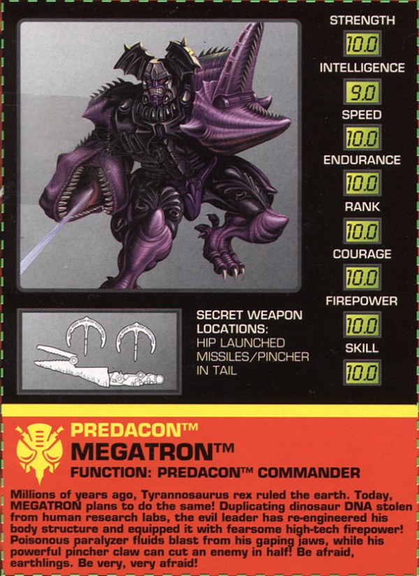 Transformers Tech Spec: Megatron