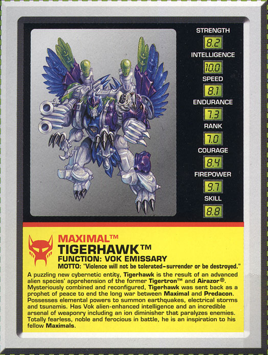 Transformers Tech Spec: Tigerhawk