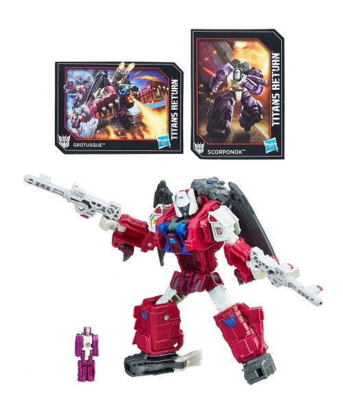 Titans Return Deluxe Grotusque with Scorponok Titan Master