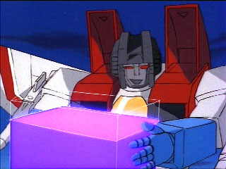 Starscream drinks some Energon