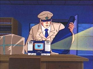 Security Guard looking for his walkman