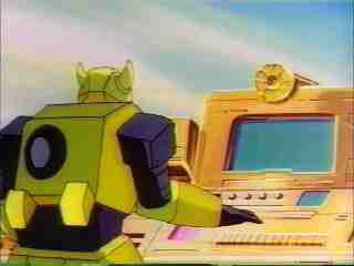 Bumblebee at the computer
