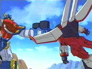 Optimus takes a hold of Starscream