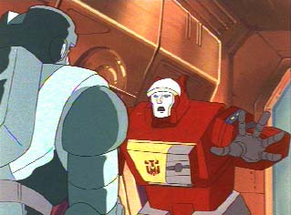 Blaster tries to tell Kup something