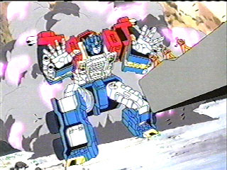 Optimus Prime talking to the kids