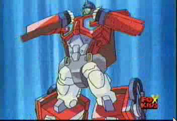 RID Optimus beating his chest