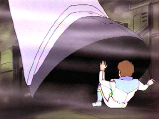 Galvatron about to step on Daniel