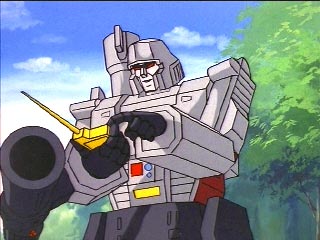 Megatron plays with his remote control