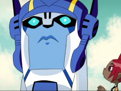 Optimus surprised by what Sari said