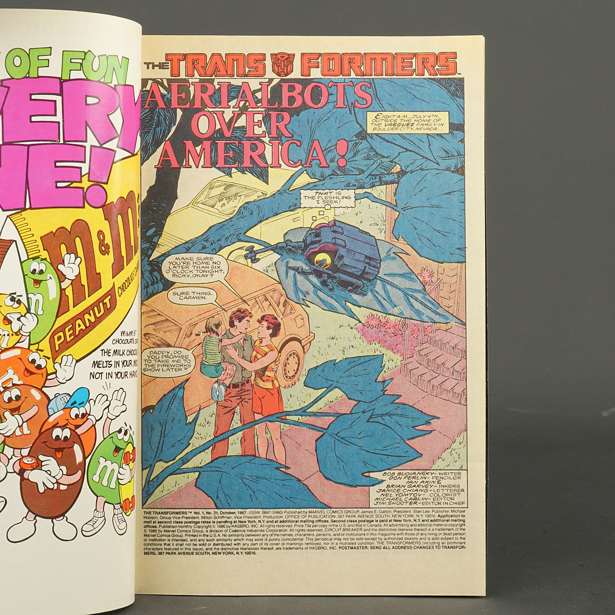 THE TRANSFORMERS #21 Marvel Comics 1986 (CA) Trimpe (W) Budiansky (A) Perlin 231010X
