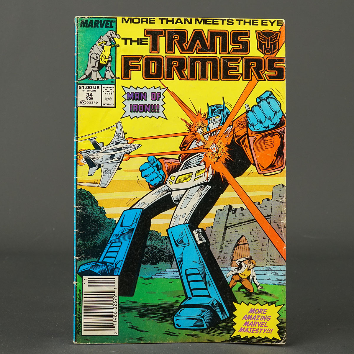 THE TRANSFORMERS #34 Marvel Comics 1987 (W) Parkhouse (CA) Morgan (A) Collins 231010L
