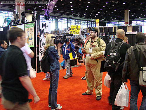 C2E2: Chicago Comic and Entertainment Expo - Transformers Event: Man in Ghostbusters costume