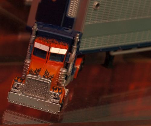 Toy Fair 2012: Movie Trilogy Series Optimus Prime with Trailer - Transformers Event: DSC05140