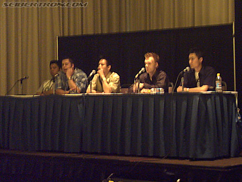 BotCon 2004: Dreamwave Crew - Transformers Event: The Dreamwave team (Don Figueroa, Brad Mick, Pat Lee, Adam Patyk and Joe Ng) panel answering some questions (06/20/2004)