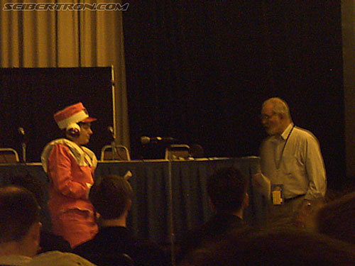 BotCon 2004: Voice Actors / Writers - Transformers Event: Wally Burr gives his guidance to the 15 finalists for the BotCon Voice Acting competition