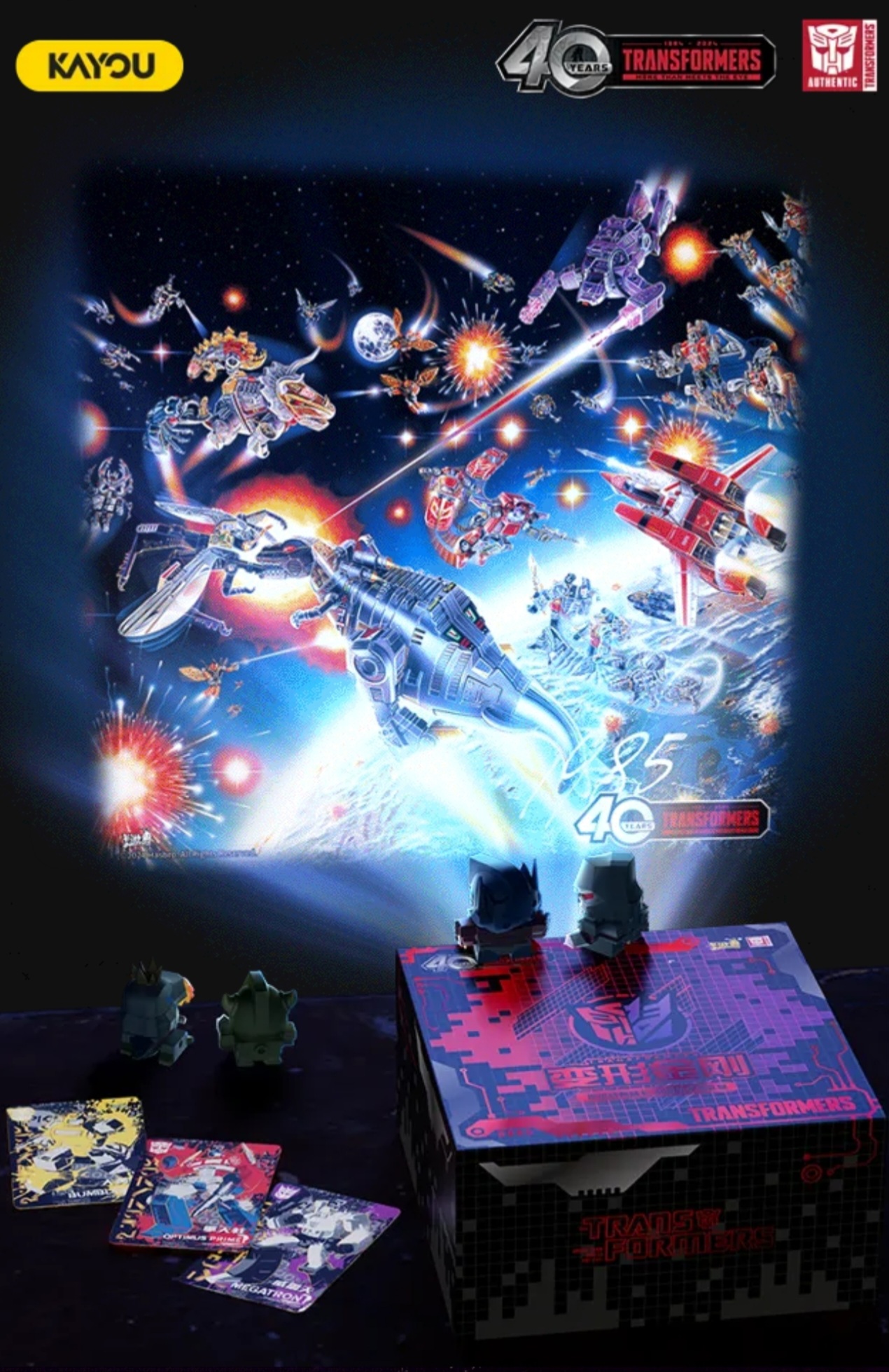 Kayou Transformers 40th Anniversary Trading Cards and Mini-Figures Available Now