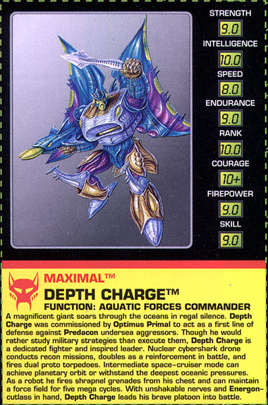 Transformers Tech Spec: Depth Charge
